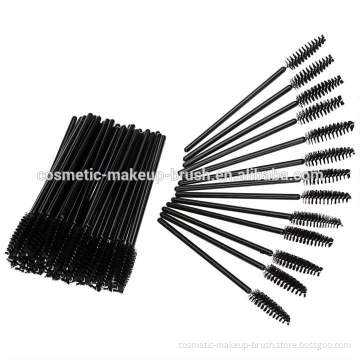 black disposable mascara brush